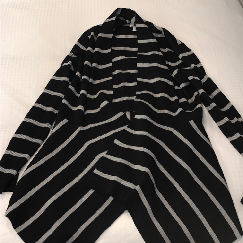 Cardigan black and grey
